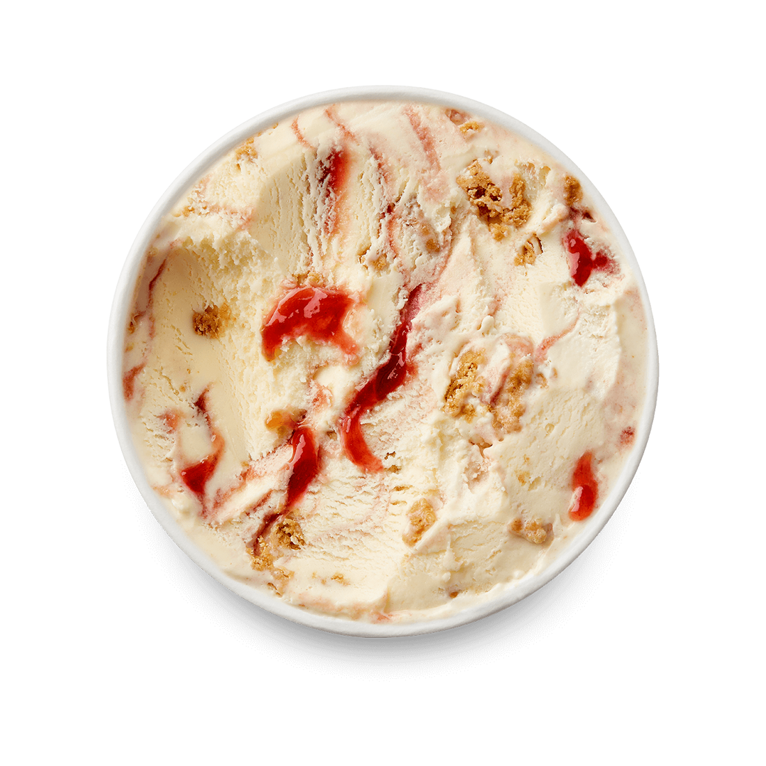 strawberry cheesecake pint lid off